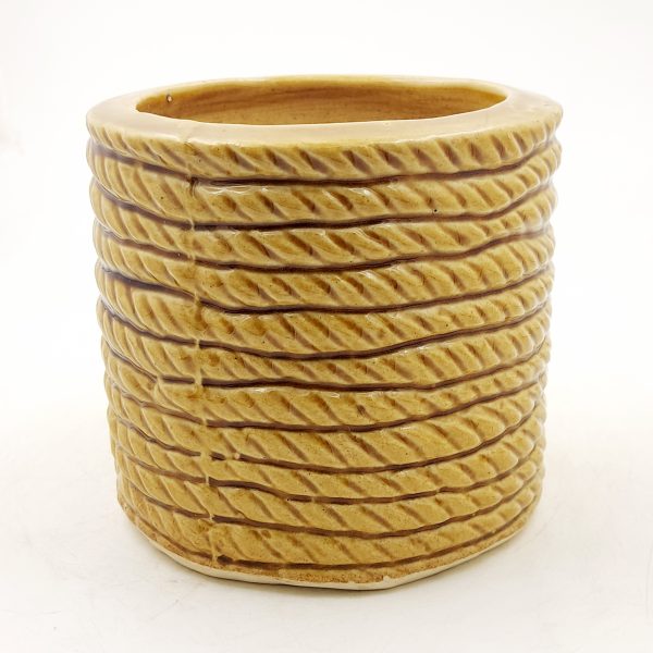 Rope pot brown