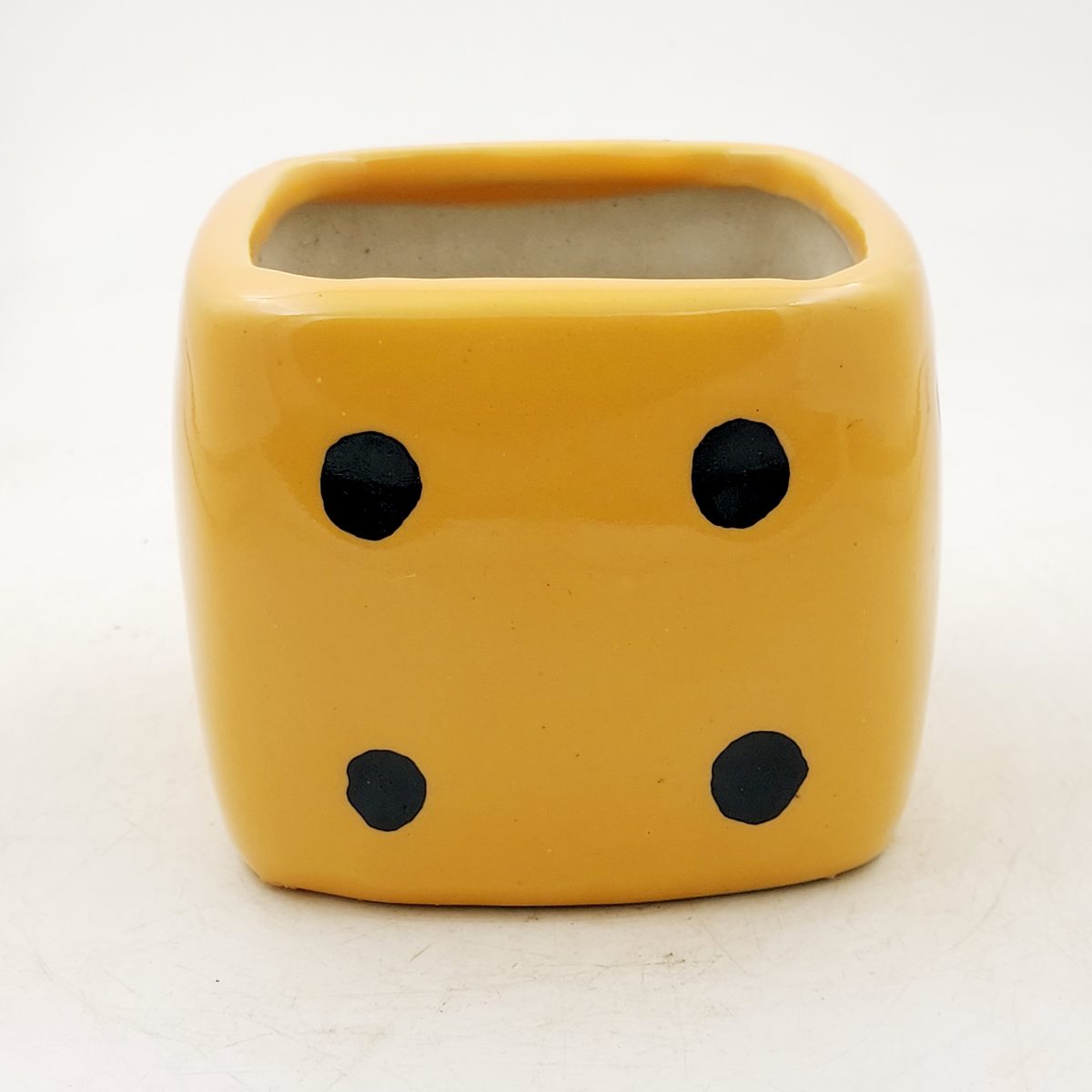 Yellow dice pot