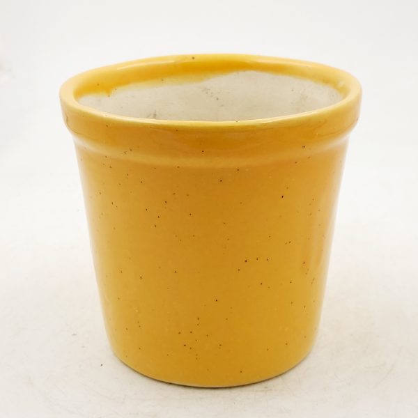 Ceramic Yellow cone pot