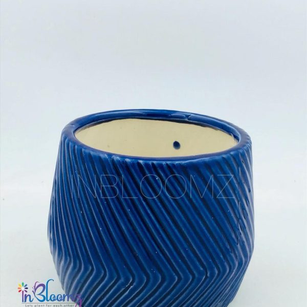 Blue design pot