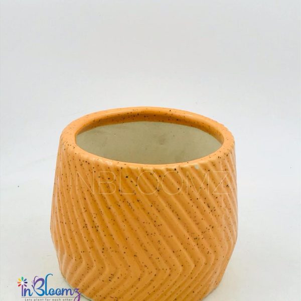 Yellow design pot