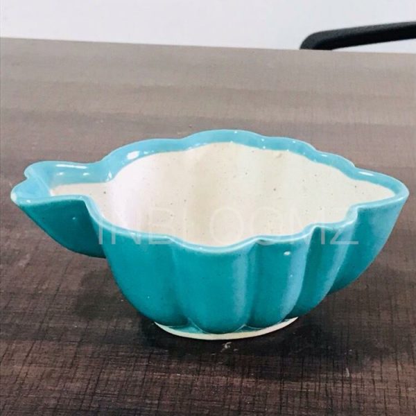 Turquoise blue Leaf tray