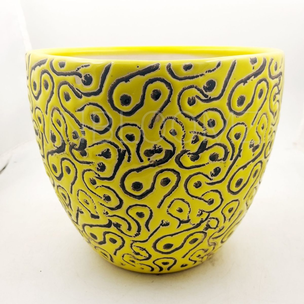 Yellow Design pot Medium